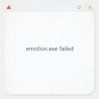 Emotion.exe Fehlgeschlagen Tech Meme Aufkleber Pro