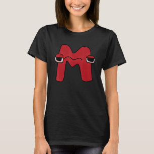 Emotion Letter M Alphabet Lore for Boys Girls T-Shirt