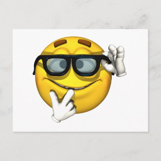Emotion Typ - Nerd Postkarte (Vorderseite)