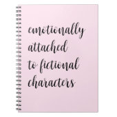 emotional an fiktive Zeichen angehängt Notizblock (Vorderseite)