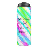 emotional an fiktive Zeichen angehängt Thermosbecher (Vorderseite)