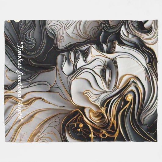 "Emotional Art Forms" Fleecedecke (Vorderseite (Horizontal))