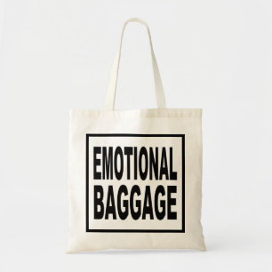 "EMOTIONAL BAGGAGE" Funny Typografy Tragetasche