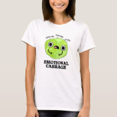 Emotional Cabbage Funny Veggie Pub T-Shirt (Vorderseite)