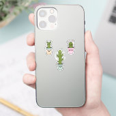 Emotional Cactus Trio Sticker - Niedliche Funny Pf (Telefon)