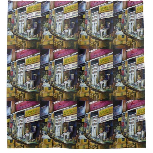 Emotional Charged Forces of Light, Singapur Duschvorhang (Vorderseite)