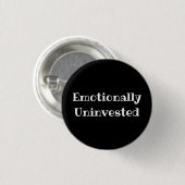 Emotional distanzierter lustiger Büro-Anstecker Button (Vorne & Hinten)