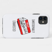 emotional erschöpft Case-Mate iPhone hülle (Rückseite (Horizontal))