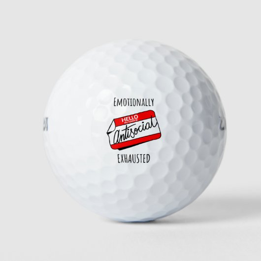emotional erschöpft golfball (Vorderseite)