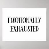 emotional erschöpft poster (Vorne)