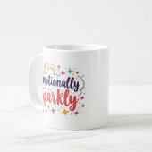 Emotional funkelnd süße Kaffeetasse (Vorderseite Links)