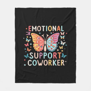 Emotional Help Co-Worker Classic Niedlich Meme Fleecedecke
