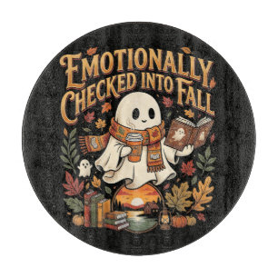 Emotional in den Herbst Herbst Halloween eingechec Schneidebrett