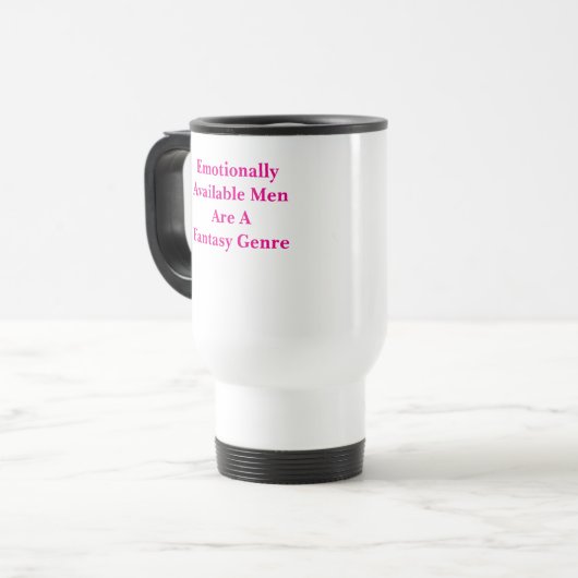 Emotional Men Mug Reisebecher (Vorderseite Links)