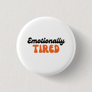 Emotional müdes Retro-Blasentext-Design Button