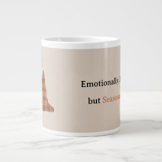 Emotional nicht verfügbar, aber saisonal festlich Jumbo-Tasse