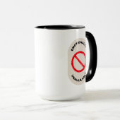"Emotional nicht verfügbar" Tasse (VorderseiteRechts)