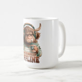 Emotional Offline Highland-Kuh-Grafik Kaffeetasse (VorderseiteRechts)