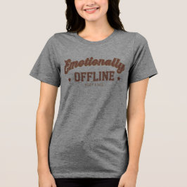 Emotional Offline – Vintage Minimalismus Tri-Blend Shirt