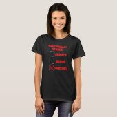 emotional stabil manchmal T-Shirt (Vorne ganz)