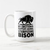 Emotional Support Bison Neurodivergent Humor Kaffeetasse (Links)