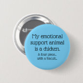Emotional Support Chicken Button (Vorne & Hinten)