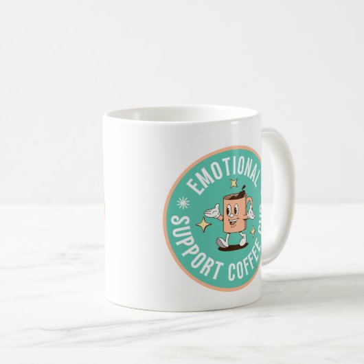 Emotional Support Coffee Mug Kaffeetasse (VorderseiteRechts)