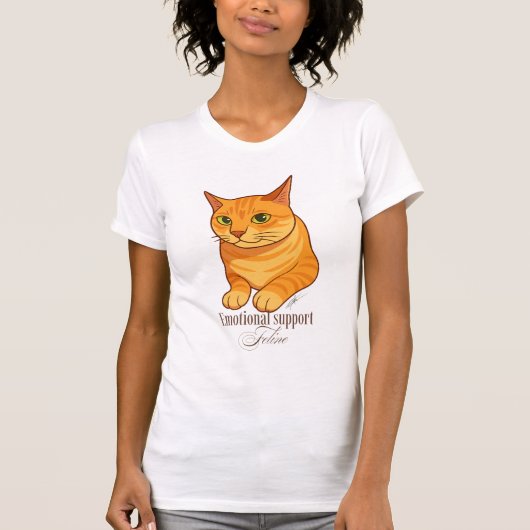 Emotional support feline T-Shirt (Vorderseite)
