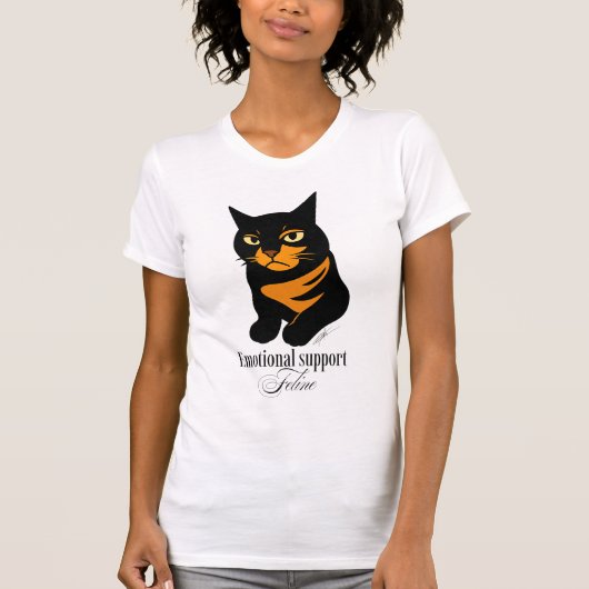 Emotional support feline T-Shirt (Vorderseite)