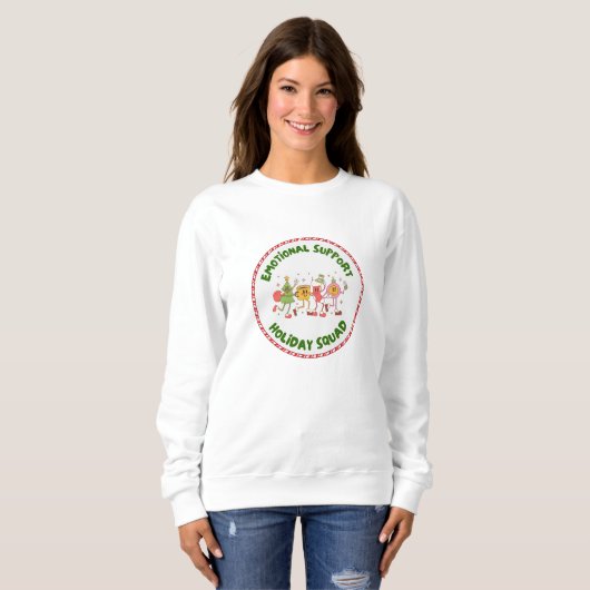Emotional Support Holiday Squad Sweatshirt (Vorne ganz)