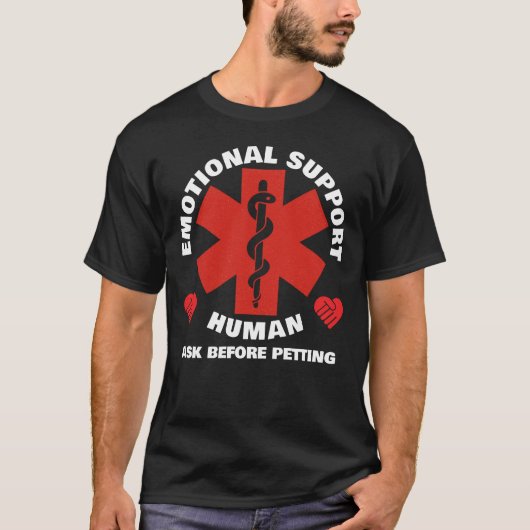 Emotional Support Human - front T-Shirt (Vorderseite)