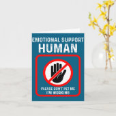 Emotional Support Human Halloween Costume Hallowee Karte (Gelbe Blume)