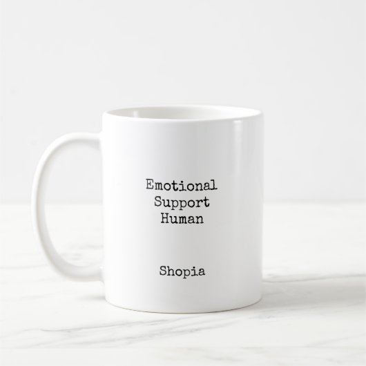 Emotional Support Human Personalized  Kaffeetasse (Links)