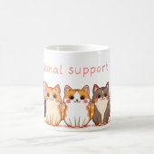 Emotional Support - Kawaii Cutie Kitties - Cat Mom Kaffeetasse (Mittel)