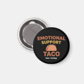 Emotional Support Taco Funny Retro Kawaii Comfort  Magnet (Vorderseite/Rückseite)