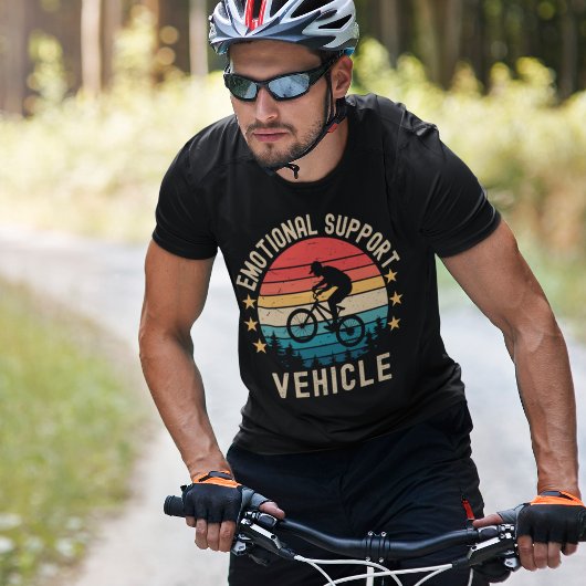 Emotional Support Vehicle - Funny Cycling T-Shirt