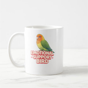 Emotional Support Vogel Lovebird Kaffeetasse