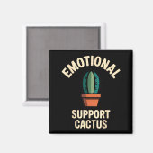 Emotional Suprt Cactus Funny Succulent Humor Outfi Magnet (Vorderseite/Rückseite)