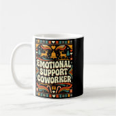 Emotional Suprt Coworker Funny Ugly Christmas Swea Kaffeetasse (Links)
