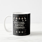 Emotional-suprt Coworker Funny Ugly Christmas Swea Kaffeetasse (Links)