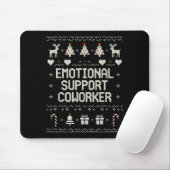 Emotional-suprt Coworker Funny Ugly Christmas Swea Mousepad (Mit Mouse)