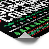 Emotional Suprt Coworker Funny Ugly Christmas Swea Poster (Ecke)
