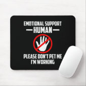 Emotional-suprt Human Halloween Costume Do Not Pet Mousepad (Mit Mouse)
