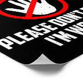 Emotional-suprt Human Halloween Costume Do Not Pet Poster (Ecke)