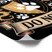 Emotional Suprt Husband Do Not Pet Fathers Day Fan Poster (Ecke)