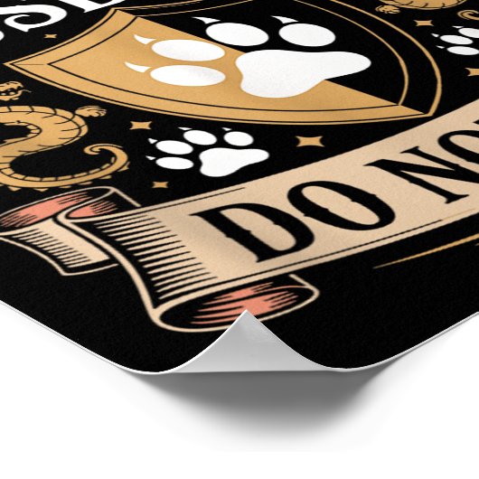 Emotional Suprt Husband Do Not Pet Fathers Day Fan Poster (Ecke)