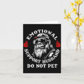 Emotional Suprt Husband Do Not Pet Funny Monkey (o Karte (Gelbe Blume)