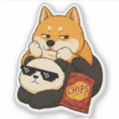 Emotional unterstützt durch Snacks Sticker (Vorderseite)
