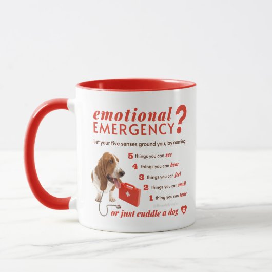 Emotionale Angst - Doctor Dog - 54321 Countdown Tasse (Links)