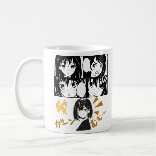 Emotionale Anime-Gitter. Kein BG Kaffeetasse